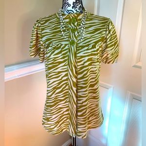 Eyeshadow, women’s three button top/cover-up, size 10